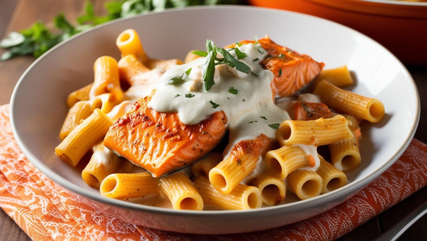 Jerk Salmon Alfredo